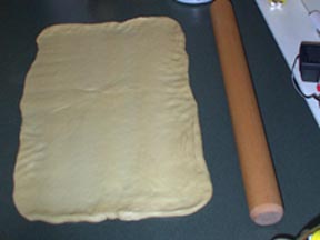 Rolling out the dough